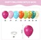 Tropical Balloons, 50 PCS 12 Inch Hawaiian Balloons Hot Pink Orange Teal Green Metallic Gold Summer Balloon for Birthday Party Aloha Luau Party